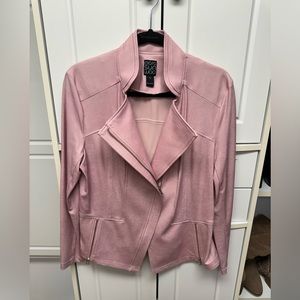 Clara Sunwoo Liquid Leather Jacket- pink